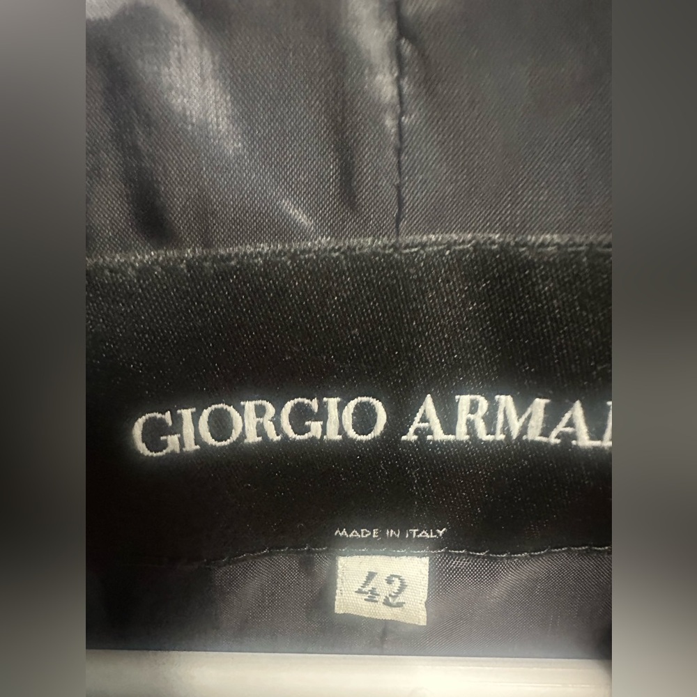 Giorgio Armani Borgo 21 Wool Blazer Jacket 42 IT Navy Blue Made in Italy - Picture 4 of 9
